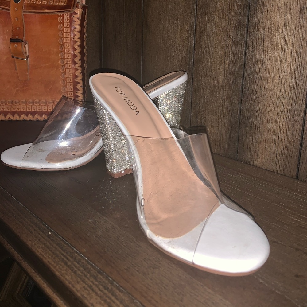 Clear heels